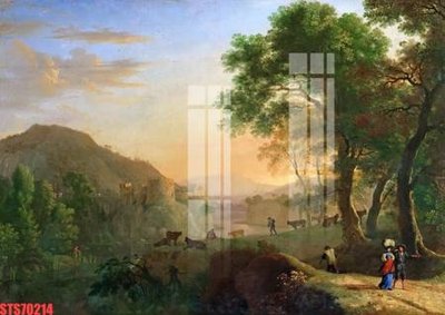 File in lụa Tranh sơn dầu phương tây tổng hợp STS70214 (chất lượng cao) Tranh sơn dầu phương tây tổng hợp STS70214