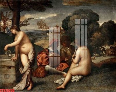 Ảnh mô tả file gốc in mica Tranh sơn dầu phương tây tổng hợp STS70255