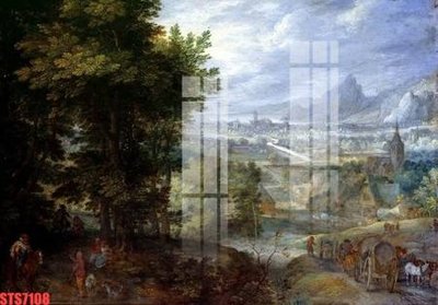 File gốc Tranh sơn dầu phương tây tổng hợp STS7108 (in lụa) họa tiết 3D