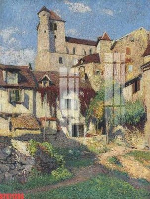 Hình ảnh file gốc in trần nhà Tranh sơn dầu phương tây tổng hợp STS71205