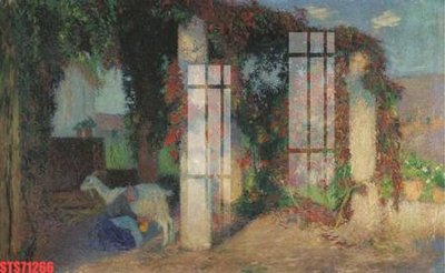 File gốc Tranh sơn dầu phương tây tổng hợp STS71266 (in tráng gương) ốp tường