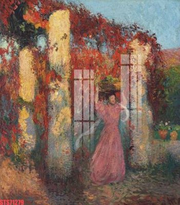 File in mica Tranh sơn dầu phương tây tổng hợp STS71279 (bản gốc) làm vách ngăn