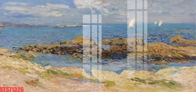 File gốc Tranh sơn dầu phương tây tổng hợp STS71326 (in lụa) tranh mã đáo