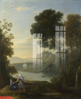 File tranh Tranh sơn dầu phương tây tổng hợp STS71721 (gốc) chủ đề thiên nhiên