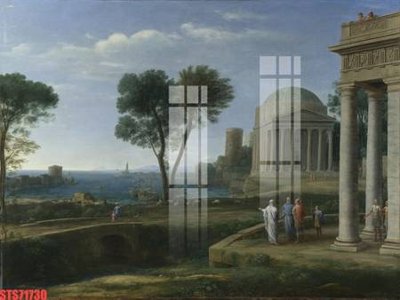 File tranh Tranh sơn dầu phương tây tổng hợp STS71730 (ảnh gốc) in trần nhà