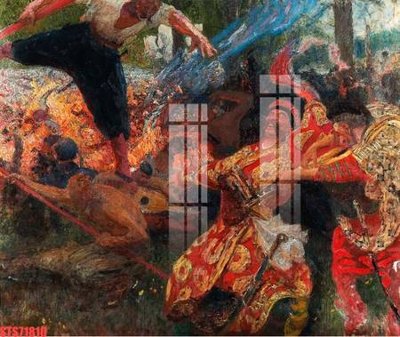 File in ấn Tranh sơn dầu phương tây tổng hợp STS71810 (bản gốc) từ file gốc