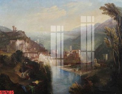 File PSD Tranh sơn dầu phương tây tổng hợp STS7185 (gốc) tách lớp chi tiết