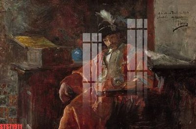 File gốc Tranh sơn dầu phương tây tổng hợp STS71911 (ảnh chi tiết) để in lụa