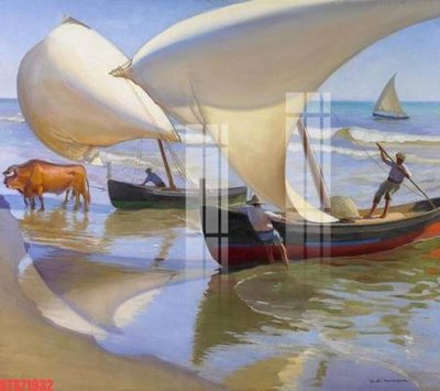 File ảnh Tranh sơn dầu phương tây tổng hợp STS71932 (gốc) in biển hiệu