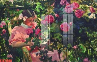 File gốc Tranh sơn dầu phương tây tổng hợp STS71938 (phong cách) tối giản