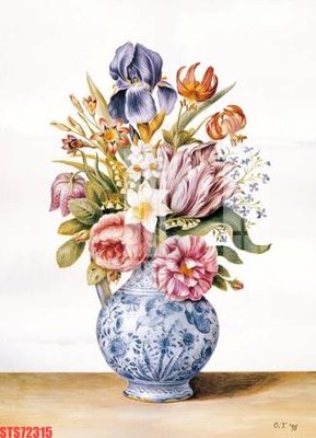 File gốc Tranh sơn dầu phương tây tổng hợp STS72315 (in lụa) trang trí tường