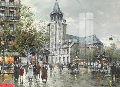 File ảnh Tranh sơn dầu phương tây tổng hợp STS7237 (gốc) in standee