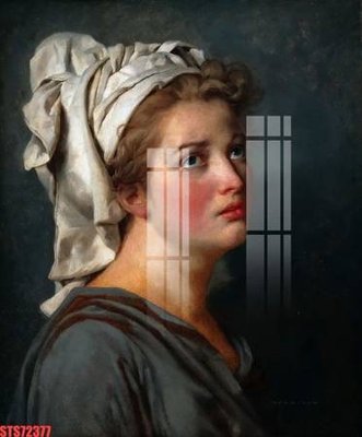 File gốc Tranh sơn dầu phương tây tổng hợp STS72377 (in lụa) tranh mã đáo