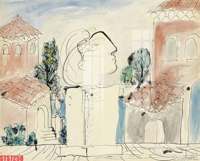 File tranh Tranh sơn dầu phương tây tổng hợp STS7258 (gốc) chủ đề thiên nhiên