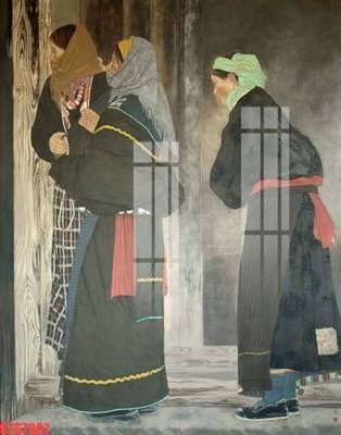 File in trần Tranh sơn dầu phương tây tổng hợp STS7307 (file gốc) hoa văn 3D