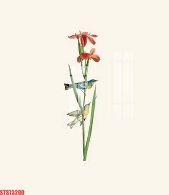 Download file gốc Tranh sơn dầu phương tây tổng hợp STS73280 (in lụa) hoa lá