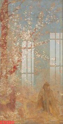 File in lụa Tranh sơn dầu phương tây tổng hợp STS73317 (hoa văn) Tranh sơn dầu phương tây tổng hợp STS73317