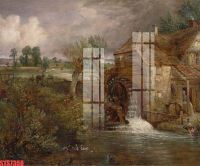 File ảnh Tranh sơn dầu phương tây tổng hợp STS7358 (gốc) in decal dán tường