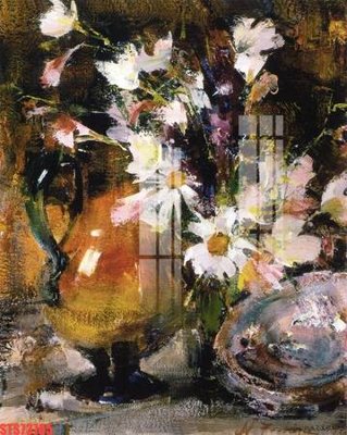 File gốc Tranh sơn dầu phương tây tổng hợp STS73705 (in lụa) tranh mã đáo