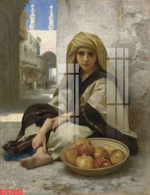 File in mica Tranh sơn dầu phương tây tổng hợp STS7393 (bản gốc) làm vách ngăn