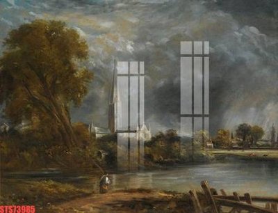 File tranh Tranh sơn dầu phương tây tổng hợp STS73985 (gốc) chủ đề thành phố