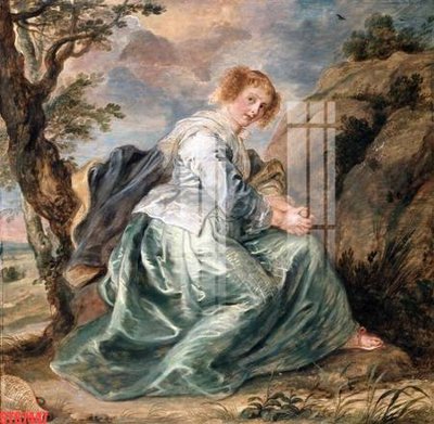 Hình ảnh file gốc in trần nhà Tranh sơn dầu phương tây tổng hợp STS7447