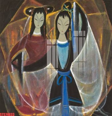 File gốc Tranh sơn dầu phương tây tổng hợp STS74633 (vector) cho in ấn