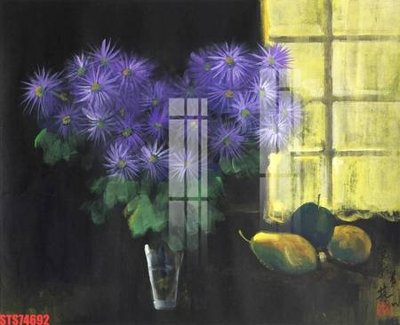 File ảnh Tranh sơn dầu phương tây tổng hợp STS74692 (gốc) cho trang trí nội thất