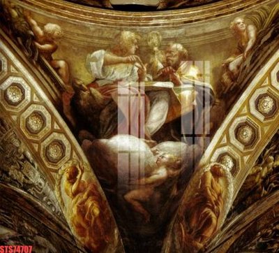 File in trần Tranh sơn dầu phương tây tổng hợp STS74707 (bản gốc) hoa văn