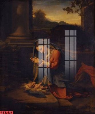 Download file Tranh sơn dầu phương tây tổng hợp STS74713 (chất lượng in ấn)