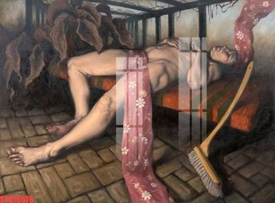 File in trần Tranh sơn dầu phương tây tổng hợp STS75576 (file gốc) hoa văn 3D