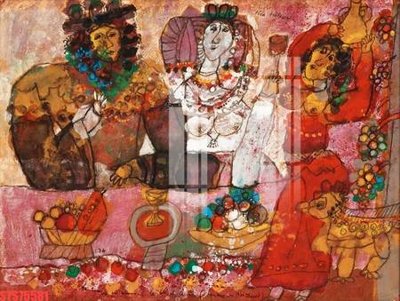 File gốc Tranh sơn dầu phương tây tổng hợp STS75581 (in mica) làm bảng hiệu