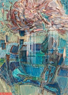 File gốc Tranh sơn dầu phương tây tổng hợp STS75625 (in lụa) họa tiết 3D