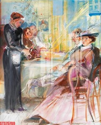 File ảnh Tranh sơn dầu phương tây tổng hợp STS75709 (gốc) cho trang trí nội thất