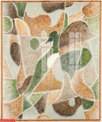 File in mica Tranh sơn dầu phương tây tổng hợp STS75830 (bản gốc) làm vách ngăn