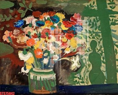 File in trần Tranh sơn dầu phương tây tổng hợp STS75842 (bản gốc) hoa văn