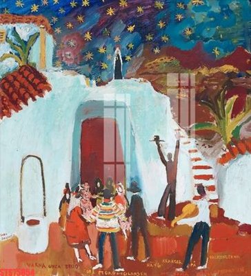 File tranh Tranh sơn dầu phương tây tổng hợp STS75854 (bản gốc) in canvas