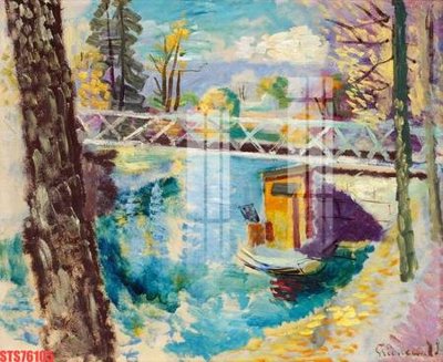 File in mica Tranh sơn dầu phương tây tổng hợp STS76105 (bản gốc) làm vách ngăn