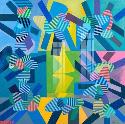 File tranh gốc in trần nhà Tranh sơn dầu phương tây tổng hợp STS76271 3D