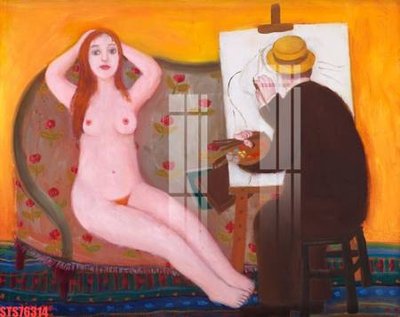 Ảnh gốc file in lụa Tranh sơn dầu phương tây tổng hợp STS76314 chi tiết