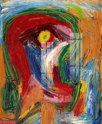 File in mica Tranh sơn dầu phương tây tổng hợp STS76456 (bản gốc) làm vách ngăn