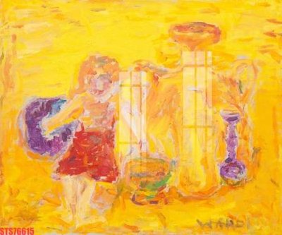 Ảnh gốc Tranh sơn dầu phương tây tổng hợp STS76615 (nét căng) in mica