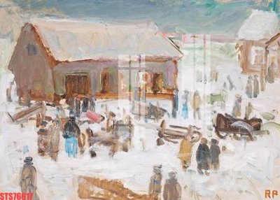 File in mica Tranh sơn dầu phương tây tổng hợp STS76617 (bản gốc) sắc sảo