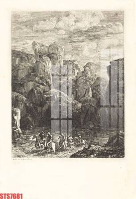 File tranh Tranh sơn dầu phương tây tổng hợp STS7681 (ảnh gốc) in trần 3D