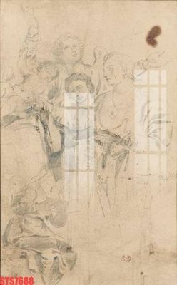 File gốc Tranh sơn dầu phương tây tổng hợp STS7688 (in mica) trang trí