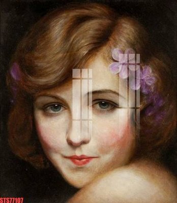 Ảnh gốc file in lụa Tranh sơn dầu phương tây tổng hợp STS77107 chi tiết