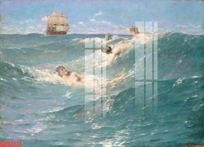 File tranh in trần 3D Tranh sơn dầu phương tây tổng hợp STS7711 (ảnh gốc)