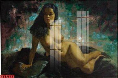 File tranh gốc Tranh sơn dầu phương tây tổng hợp STS77332 (bản quyền) file PSD