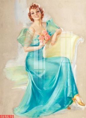 Download file gốc Tranh sơn dầu phương tây tổng hợp STS77831 (in mica) trang trí