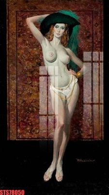 File ảnh Tranh sơn dầu phương tây tổng hợp STS78050 (gốc) in decal dán tường